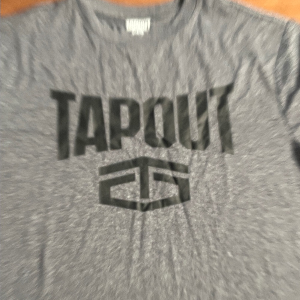 Tapout Charcoal Tee with Black Logo